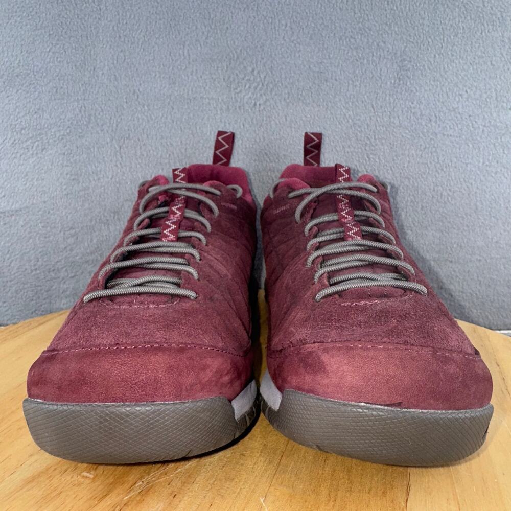 Oboz Jeannette Low Hiking Shoes Red Suede Lace Up Women’s Size 6.5 US - Picture 2 of 8